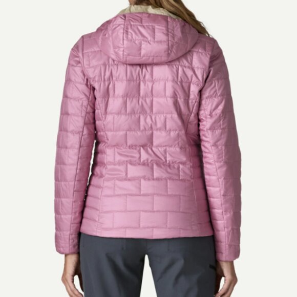 women nano puff hoody color light violet - Picture 3 of 4